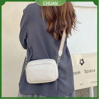 CHUAN ลำลองแบบสบายๆ กระเป๋า Crossbody สีทึบทึบ จุได้มาก กระเป๋าสะพายไหล่แบบสั้น ของใหม่ ถุงใต้วงแขน กระเป๋าโท้ทสำหรับผู้หญิง สำหรับผู้หญิง