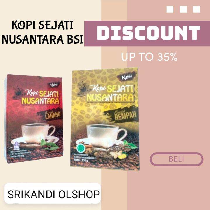KOPI SEJATI NUSANTARA BSI NEW KOPI LANANG NEW KOPI REMPAH 1 BOX ISI 15