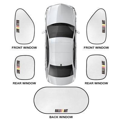 5ชิ้นที่คลุมกันแดดหน้าต่างรถกะบังหมวก UV เรย์สะท้อนแสงอุปกรณ์เสริมสำหรับ Mitsubishi Ralliart 2010 2022 Lancer ชุมนุมศิลปะ9 10 Asx ม่านบังแดด