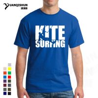 Fashion New Eat Sleep Kitesurf Surfinger Shirts 16 Colors Cotton O-Neck Tops Live To Fly Kitesurfing Men T-Shirt Men Clothing