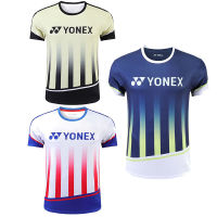 2023 Customized Fashion New Yonex Badminton Jersey Mens and Womens Short Sleeve Quick Drying T-shirt Breathable and Comfortable Top Competition Training Shirt，Contact the seller for personalized customization