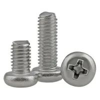 M2.5 Phillips Pan Round Head Cross Screw 304 Steel Length 4-60mm