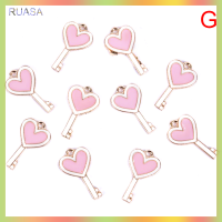 RUASA ชุดจี้รูปดาวนำส่งจรวดอัลลอยเคลือบ10ชิ้นงานฝีมือแบบทำมือ