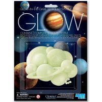 4M Glow 3D - Solar System ชุดของเล่น ระบบสุริยะเรืองแสง แปะเพดานและผนังห้อง ให้เต็มไปด้วยดวงดาว