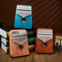 【YF】 17 Keys Kalimba Thumb Wood Mahogany Mbira Musical Instruments With Book