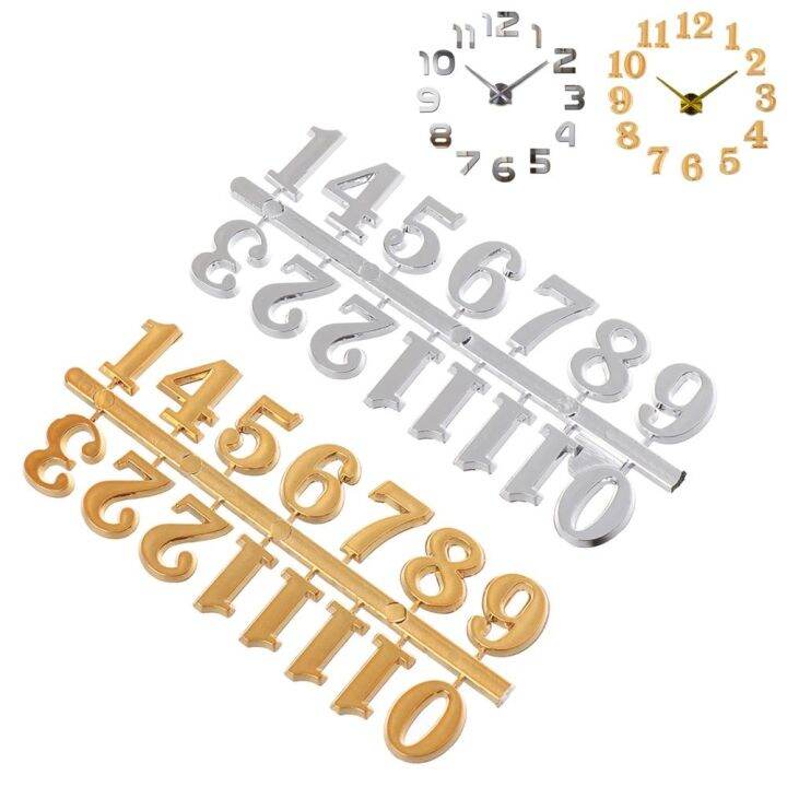 OKDEALS01 Handmade Material Restore DIY Quartz Arabic Number Decoration