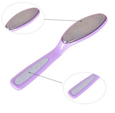 [ Ready Stock ] Random Colors Stainless Steel Double-headed Foot Rubbing Board Foot Files Heel Rasp Grater Remover Foot Scrubbing Pedicure Brush Dead Skin File Grinder Foot Care Tool