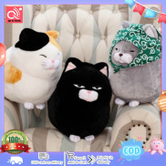 30cm Kawaii Fat Cat Plush Toys Bread Blessing Big Face Cat Stuffed Cute