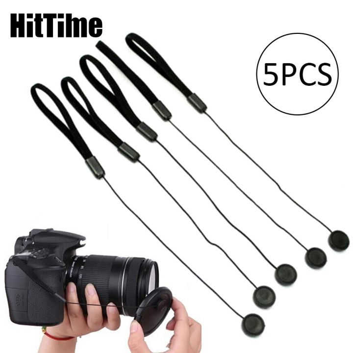 hittime-5pcs-camera-lens-cover-cap-holder-strap-lanyard-rope-anti-lost-string-nylon-straps-for-canon-nikon-sony-olympus-fujifilm