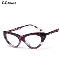 49803 Cat Eye Plate Glasses Frame Anti-Blue Light for Men and Women Optical Fashion Computer Eyeglasses Flat Mirror