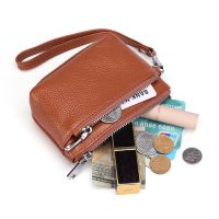 Fashion Coin Purse Ladies Leather Simple Multifunctional Small Wallet Hand Zipper Coin Purse 【QYUE】