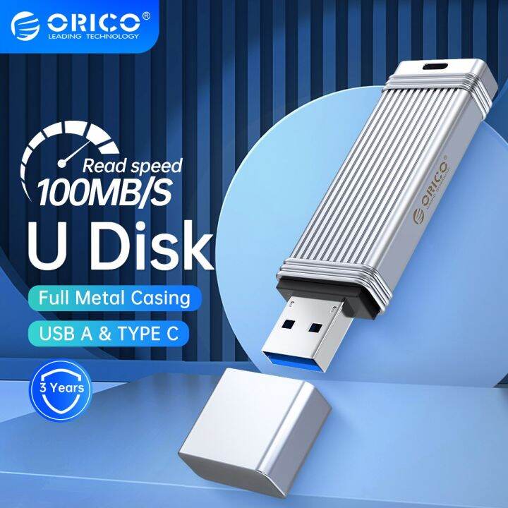 ORICO USB 3.2 USB Flash Drives 32GB 64GB 128GB 256GB Pen Drive Memory Stick Metal U Disk Mini