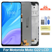 หน้าจอสำหรับ Motorola Moto G22 XT2231-2จอแสดงผล Lcd ดิจิตอลหน้าจอสัมผัสที่มีกรอบสมัชชาสำหรับ Moto G22เปลี่ยนหน้าจอ