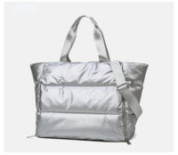 IKE MARTI Winter Shoulder Bag for Women  Waterproof Nylon Black Tote Bag Space Pad Cotton Feather Down Bag Large Handbag