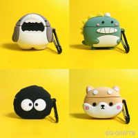 for Apple AirPods 1 2 3 Airpod Pro 3D Avocado Shark Corgi Dog Key Chain Wireless Earphone Bluetooth Headset Case Silicone Cover