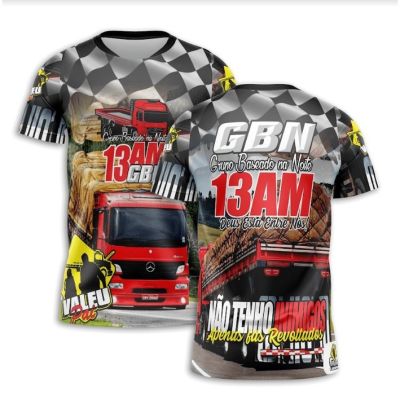 New FashionNeck Short Sleeve Casual GBN 13AM Car Letter Print Funny Mens Hiking T-shirt 2023