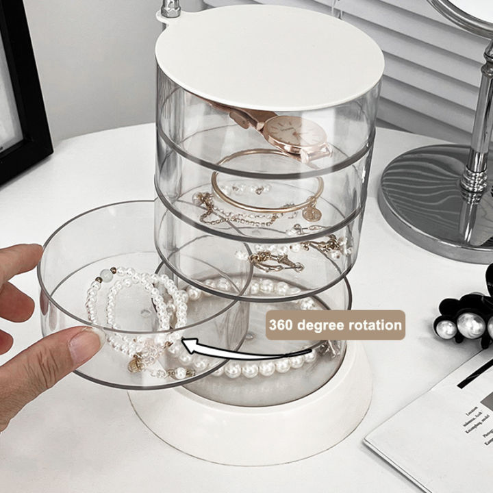 hair-accessories-dressing-table-transparent-rotate-earring-nail-box-jewelry-display-rack