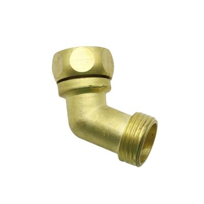 ；【‘； Brass Elbow Connector Car Wash Irrigation Plumbing Pipe Fitting 3/4 Inch Female To Male Thread Joint Tube 1 Pc