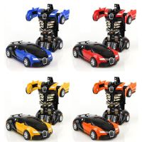 2in1 Mini Deformation Car Model Toys for Kids Boys Plastic Transformation Robots One Step Impact Vehicles Car Children Gift