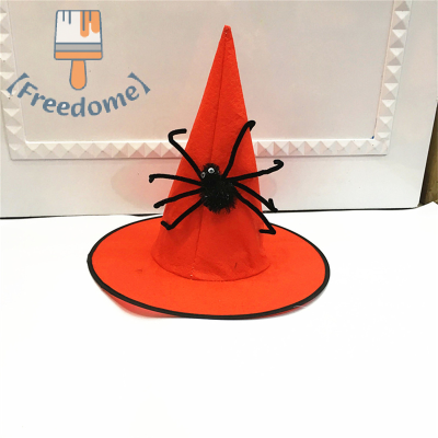 【Freedome】 แฟชั่นผู้ใหญ่เด็ก Spider PARTY คอสเพลย์ฮาโลวีนหมวกบุคลิกภาพพ่อมดหมวกแหลมตกแต่งพรรค