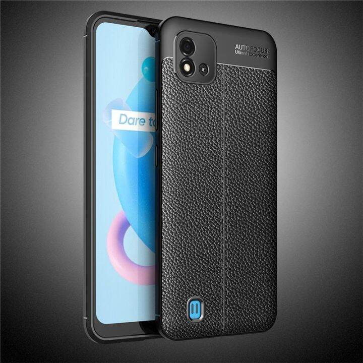 Realme C C A Soft Case Auto Focus Slim Leather Case Silikon Hitam