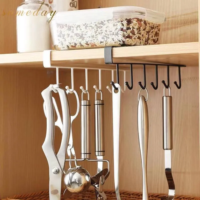 1pc Iron Expandable Storage Rack - Kitchen Cabinet Shelf Organizer