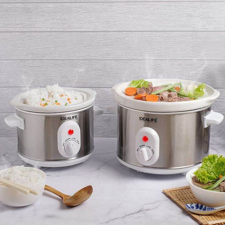 IDEALIFE Slow Cooker (2.5Litre) IL325 Lazada Indonesia