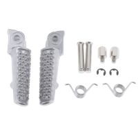 1 Pair Front Footpegs Rest Pegs Mini Pedals Fit for Honda CBR 1000RR 04-14 CBR 600RR 03-06 CB 1000R 08-14 Motorcycles (Silver) Pedals