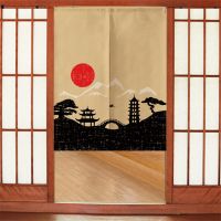 Japanese Door Curtain Living Room Partition Curtain Kitchen Bathroom Half Curtain Feng Shui Curtain Noren