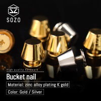 SOZO Screw Back Rivets Studs Metal Bucket Shape Foot Nail Round Bucket Nail For Bags Wallet Leather Craft Hardware Accessories