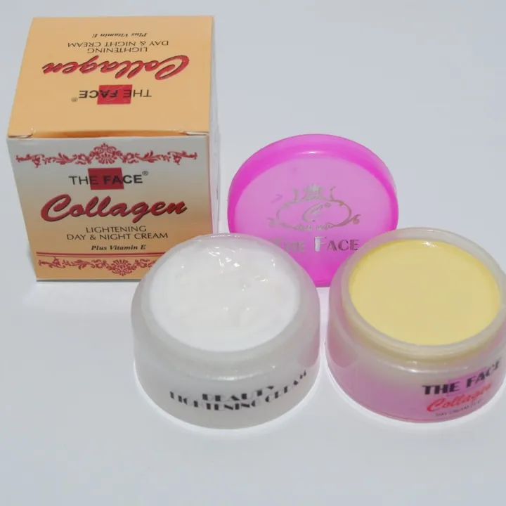 Cream Collagen The Face 2 in 1 BPOM Original / Paket Cream Collagen The