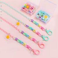 [WOER] DIY Flower Macaron Lanyard Chain Rice Beads Glasses Lanyard Jewelry Accessories Making