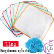 Set 10 miếng tấm lót vải cotton chống thấm Đô Rê Mon cho bé sơ sinh Tặng 1