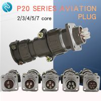 Aviation Plug Socket Round Connector P20 Series 2.3.4.5.7 Core Pins Interface Diameter 20MM