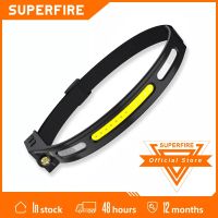 【lz】●  SUPERFIRE HL76 COB   LED Farol de Indução Tipo-C USB Recarregável Tocha Cabeça Luz Vermelha Lâmpada Para Camping Lanterna De Pesca