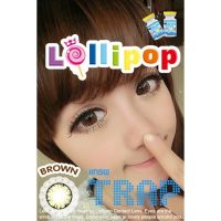 คอนแทคเลนส์?Trap? Brown (Lollipop) ขนาดบิ๊กอาย?