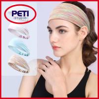 PETI STUDIO ไม่ลื่นหลุด กีฬา headbands อีลาสติก ยืดได้ยืดหยุ่น วงผมกว้าง อุปกรณ์เสริมผมฟิตเนส ป้องกันเหงื่อเหงื่อ แถบกันเหงื่อ โยคะเล่นโยคะ