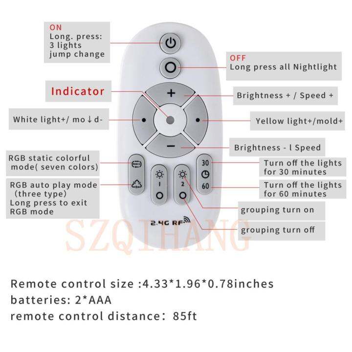 2023-new-gaqiugua6-หลอดไฟหลอดไฟ-led-อัจฉริยะปลุกหลากสีหรี่แสงได้9w-ไฟกลางคืนโคมไฟอัจฉริยะที่สามารถปรับสีรีโมทคอนโทรลหรี่แสงได้ได้