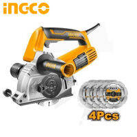 INGCO เครื่องเซาะร่องผนังวางท่อ 5 นิ้ว เครื่องเซาะร่องกรีดผนัง 5นิ้ว รุ่น WLC15008 แถมฟรีตัด 4 ใบ ประกันศูนย์ 2 ปี BT POWERTOOLS