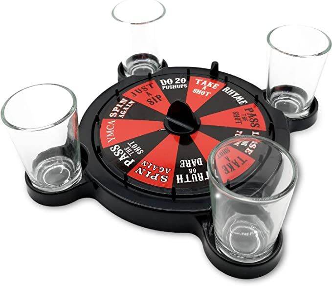 VFM Wheels Of Shot Drinking Game Spin The Bottle Party Drinking Game