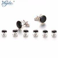 【Fashion house]VAGULA Cufflinks Studs In 8PCS Set Luxury Gemelos Trendy Style Tuxedo Collar Stud Set 500