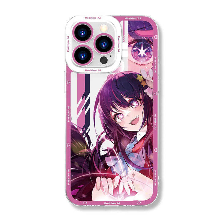 เคสมือถือสำหรับ-iphone-6-7-8-6p-7p-8p-se-14-pro-max-plus-เคสนิ่มกันกระแทก-anime-oshinoko-hoshino-ai-akuamarin-rubii-arima-kana-tpu-ป้องกันกล้องถ่ายภาพโปร่งใส