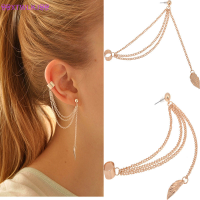 ?XTWLKJ? SUTAI Women Girl Stylish Punk Rock Leaf Chain Tassel Dangle Ear Cuff Wrap Earring