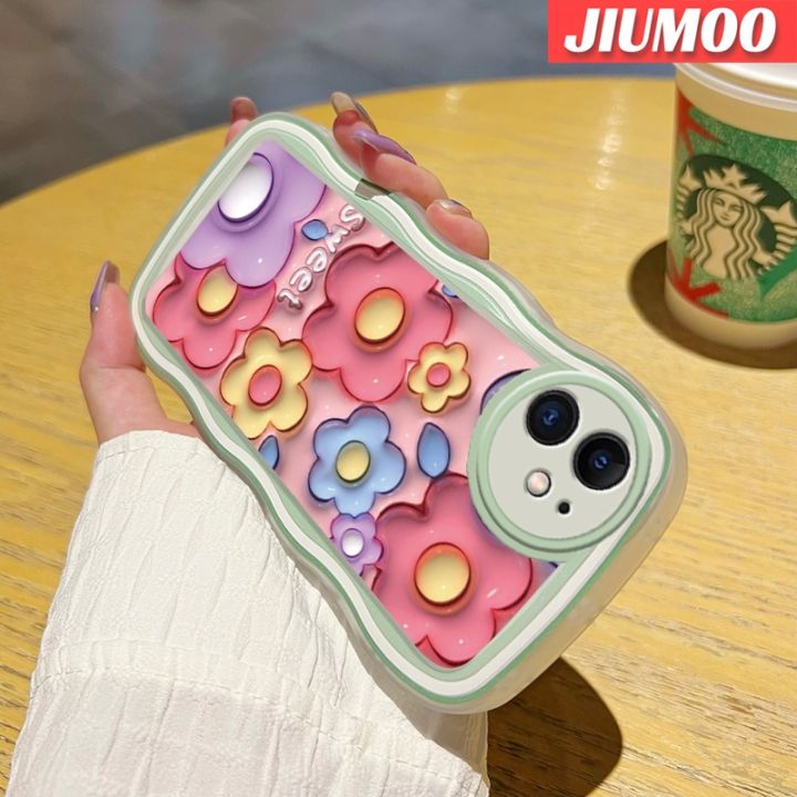 เคส-jiumoo-สำหรับ-oppo-a37-a37f-neo-9เคสลายการ์ตูน3d-ดอกไม้ลูกอมดีไซน์ใหม่ขอบครีมเวฟเดอร์แฟชั่นเรียบง่ายเคสโทรศัพท์แบบใสนุ่มปลอกซิลิโคนกล้องเคสโปร่งใสกันกระแทก