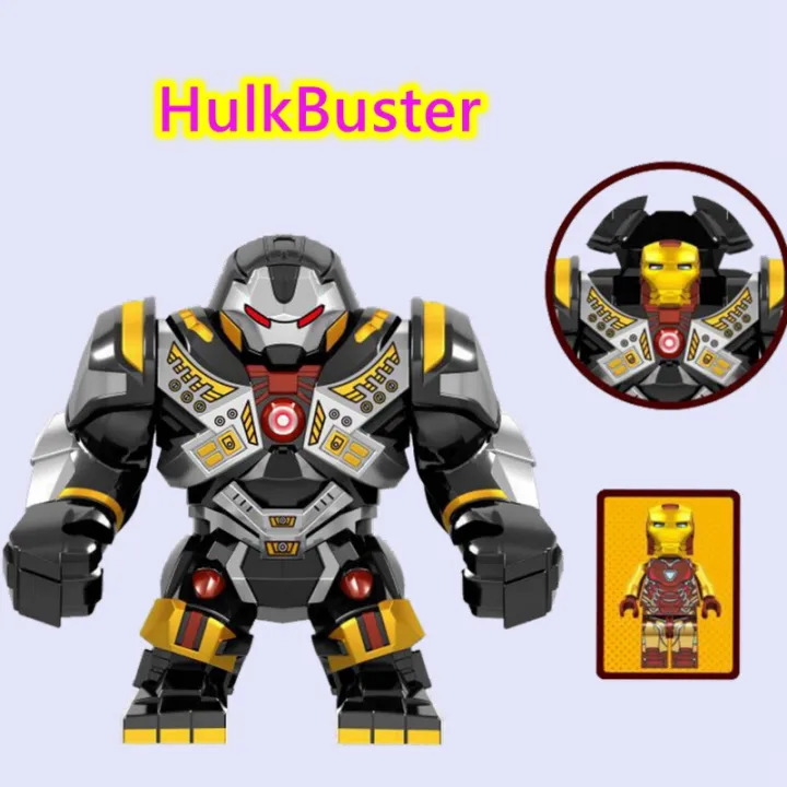 mark-49-hulkbuster-2-0-veronica-obadiah-stane-spiderman-minilock-บล็อกตัวต่อซูเปอร์ฮีโร่-marvel-ของเล่น-diy-เพื่อการศึกษาสำหรับเด็ก