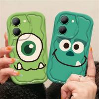 เคส Hp Y36 Vivo Y27 Y20 Y02A Y30i Y02T,Y35 Y11 Y17 Y16 Y21 Y15 Y12 Y91Big 3D Y22ขอบคลื่น Y15s เคสครอบโทรศัพท์ Y20s Y22s Y21A Y12i Y21s Y91C ตาเล็กๆน้อยๆมอนสเตอร์นุ่ม TPU ICasing