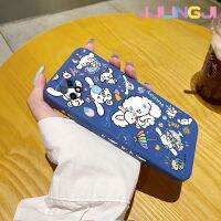 Jjlingji เคสสำหรับ Realme C21 C21Y ลายการ์ตูนยิ้ม C25Y สร้างสรรค์บางดีไซน์ใหม่เคสโทรศัพท์ป้องกันขอบสี่เหลี่ยมเคสนิ่มเคสปลอกซิลิโคนกันกระแทก