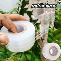 【Summer Air】120m เทปพันกิ่งไม้ เทปพันกิ่งทาบ แลปพลาสติก อุปกรณ์ตอนกิ่ง เทปพันกิ่งเสียบยอด เทปติดตาต้นไม้ เทปใสพันกิ่ง ผ้าเทปพันกิ่ง