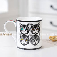 Milk Tea and Cup Drinkware Cups Free Shipping Love Horse Exotic Blue Fine Bone China Coffee Mug