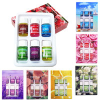 6 Bottlesset Water-soluble Flower Essential Oil Humidifier Lavender Lemon Sandalwood Rose Air Freshening Dropship TSLM1